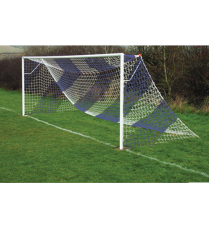 Blue Striped Goal Nets Royal/White Goal Nets